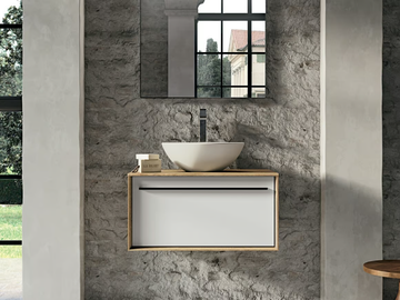 SUITE 05 - Wall-mounted wooden vanity unit by Gruppo Geromin - view 2